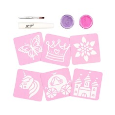 Glitzer Tattoo Set, Prinzessin