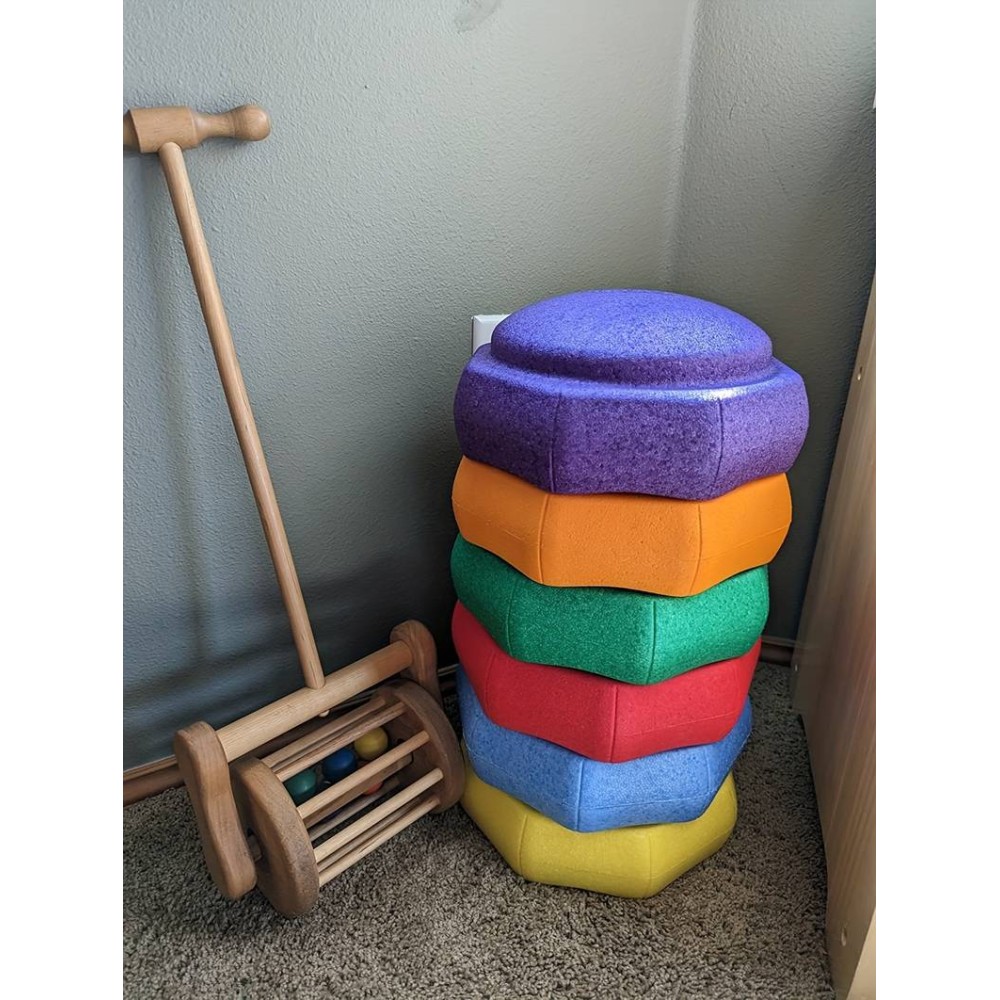 Kinder Balance Spiel Stepping Stone aus EPP-Schaum - rosa