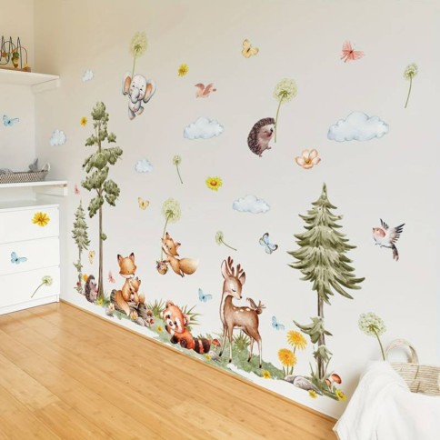 Wandsticker Wandbild, Wald