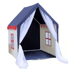 Spielhaus/ Spielzelt mit Vorhang, Navy Blue