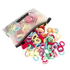 Multicolor Haargummi (100 Stk.) - Frühling