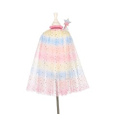 Umhang + Haarreif + Zauberstab Einhorn, 5-7 Jahre