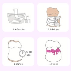 3 Gipsrollen für Babybauch-Abdruck