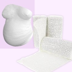3 Gipsrollen für Babybauch-Abdruck