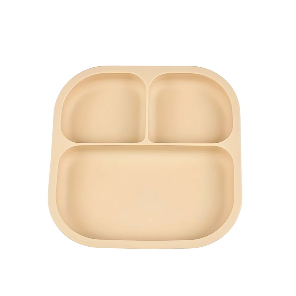 Silikon Teller mit Saugknöpfen, Honig