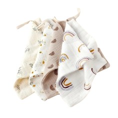 Waschlappen-Set (4 Stk.) aus zweischichtiger Musselin-Baumwolle, XL