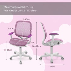 Kinder Schreibtischstuhl, Pink