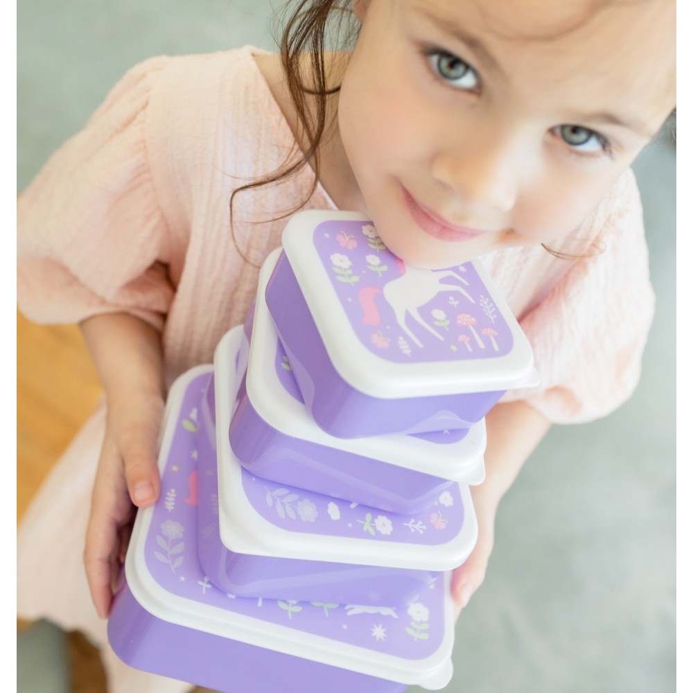 Lunchbox, 4er Set, Einhorn