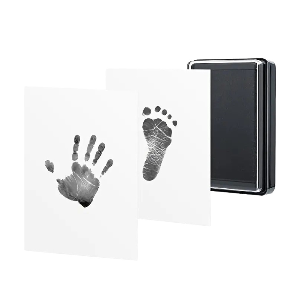 Stempelkissen für Babyfuss- und Handabdrücke, Schwarz