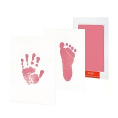 Tintenfreies Stempelkissen für Babyfuss- und Handabdrücke, Rosa - 3er Pack