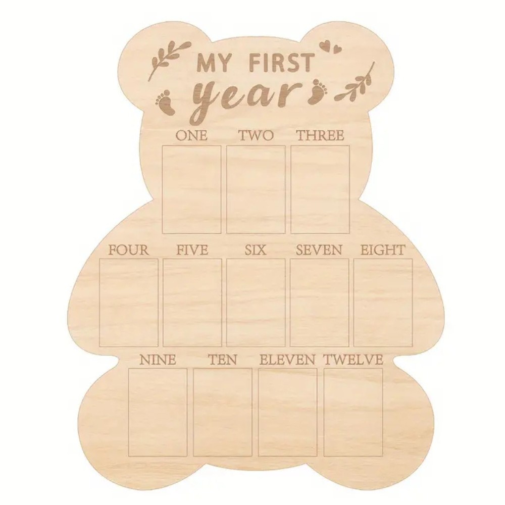 Baby Milestones Bär-Fotowand - My first year