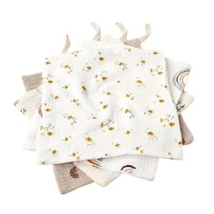 Waschlappen-Set aus zweischichtiger Musselin-Baumwolle, XL