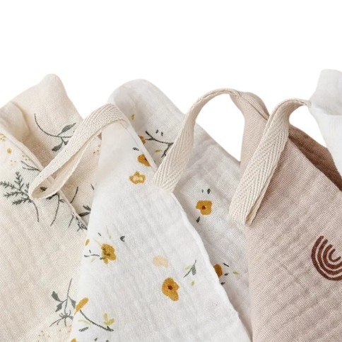 Waschlappen-Set aus zweischichtiger Musselin-Baumwolle, XL