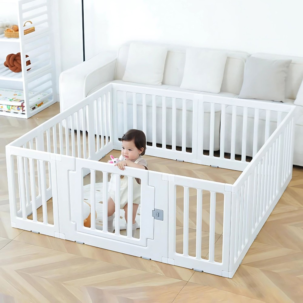 Multifunktionales Laufgitter/ Laufstall & Regal, weiss