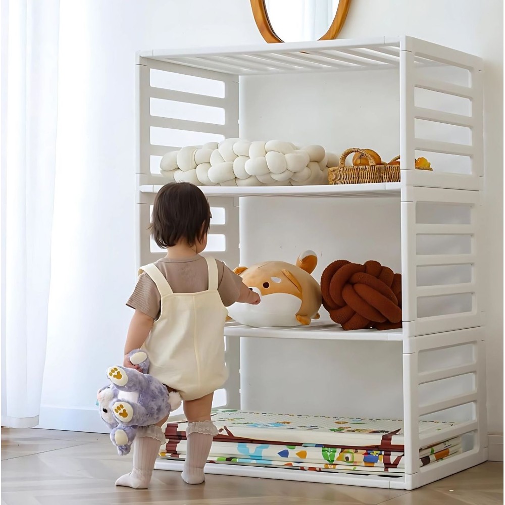 Multifunktionales Laufgitter/ Laufstall & Regal, weiss