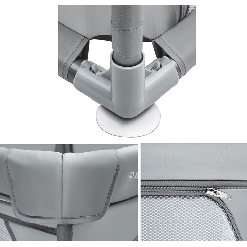 Laufgitter/ Laufstall, Hellgrau, 200 x 140 cm