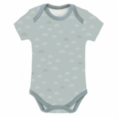 Fresk Babybody, kurzarm, Regenbogen Mint
