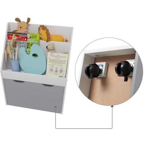 Kinder Bücherregal & Spielzeugregal