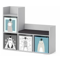 copy of Kinder Spielzeug- & Bücherregal, weiss