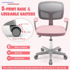 Kinderbürostuhl Ergo, Mesh Lila