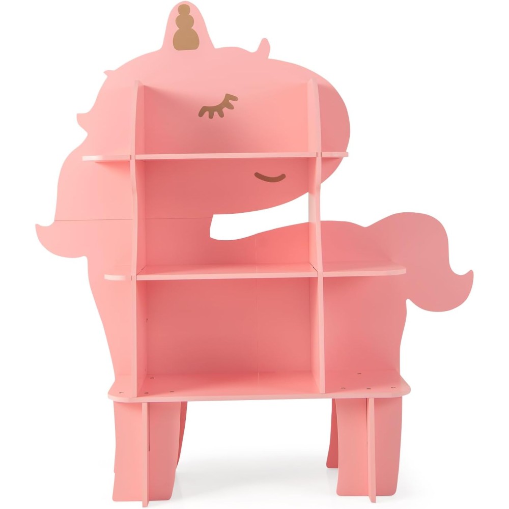Kinder Bücherregal, Spielzeugregal, Einhorn