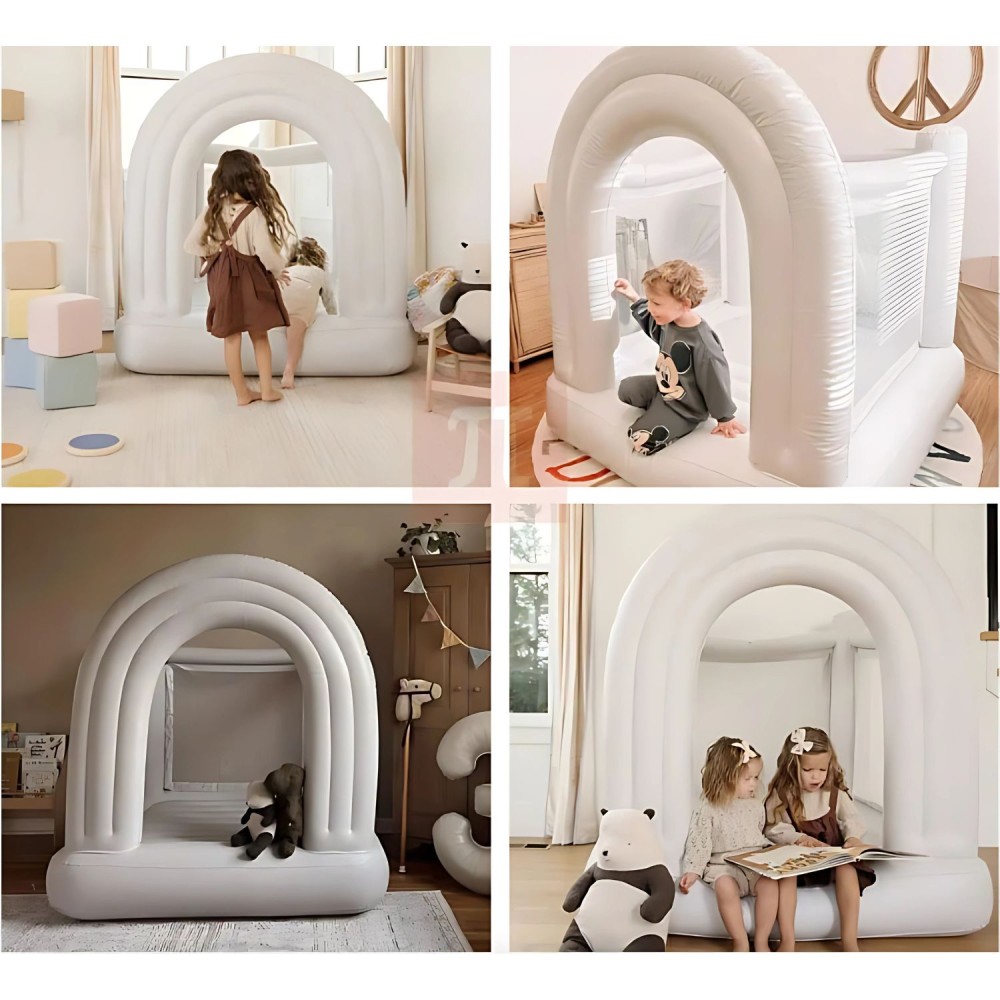 Regenbogen Hüpfburg, indoor & outdoor