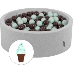 copy of aufblasbares Bällebad mit 50 Bällen, Ivory/ Zitrone