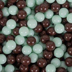 Bällebad 90 x 30 cm mit 200 Bällen, Minze mit Schokolade