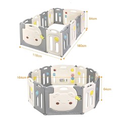 klappbares Laufgitter/ Laufstall, Bär, 120 x 160 cm