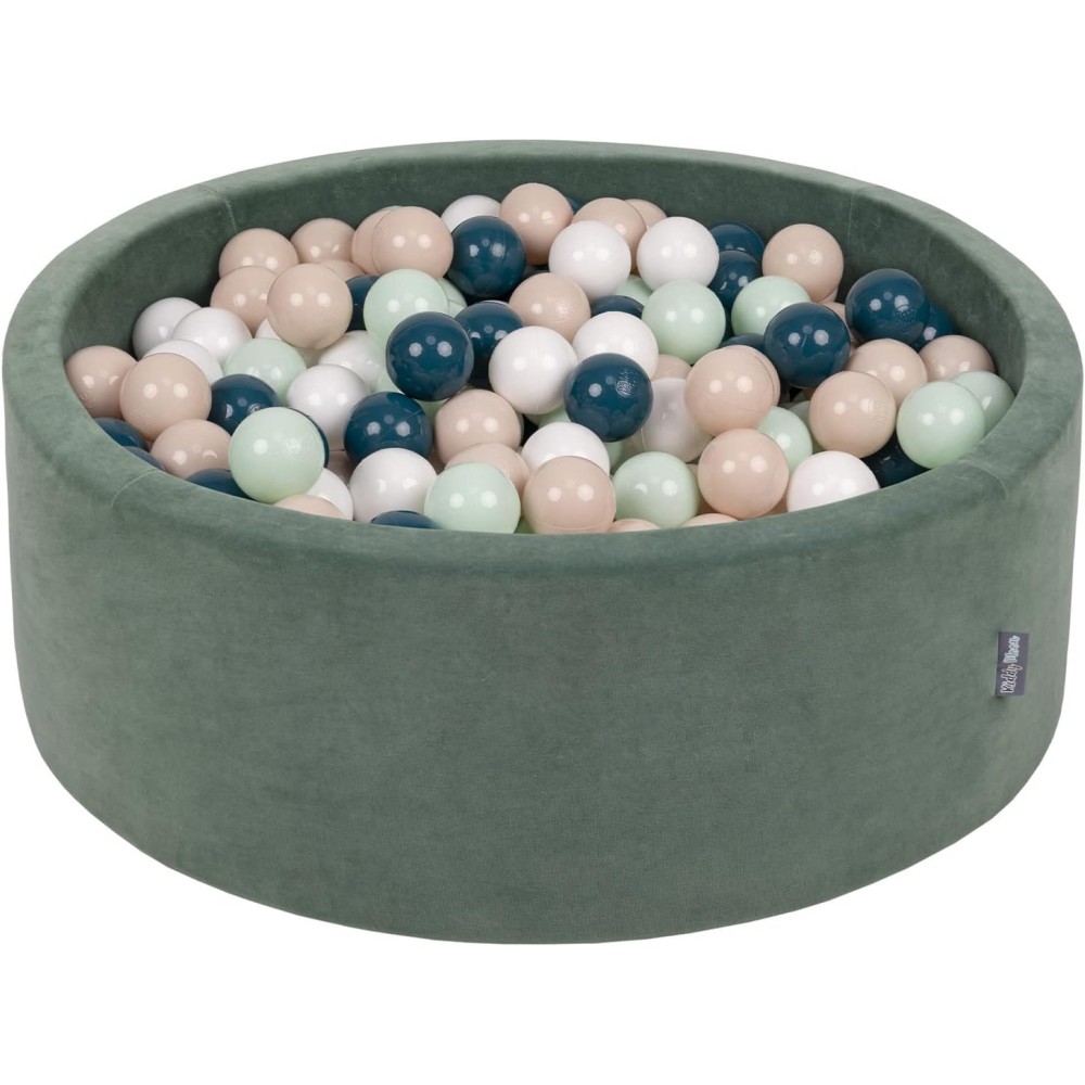Bällebad 90 x 30 cm mit 200 Bällen, Waldgrün