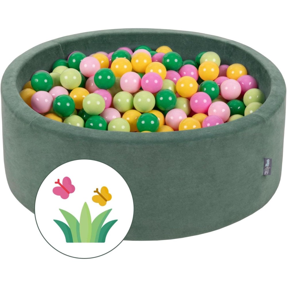 Bällebad 90 x 30 cm mit 200 Bällen, Frühling