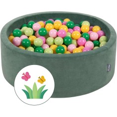 Bällebad 90 x 30 cm mit 200 Bällen, Frühling