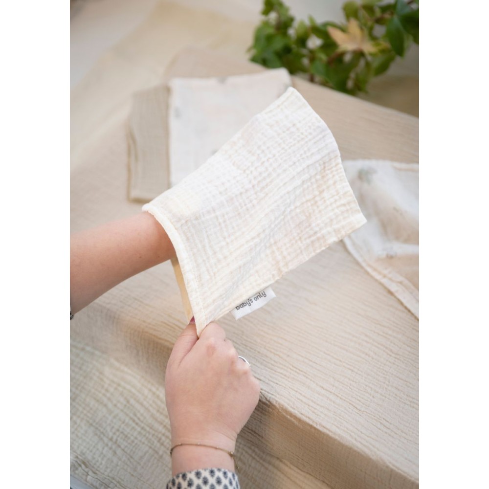 Waschlappen Tender Linen/Clover (3er-Pack)