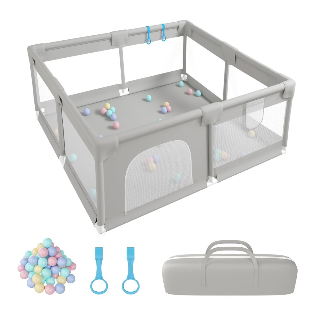 copy of Laufgitter/ Laufstall, Grau (127 x 127 cm)