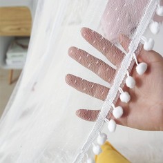 Baldachin/ Betthimmel Rosa/ Weiss