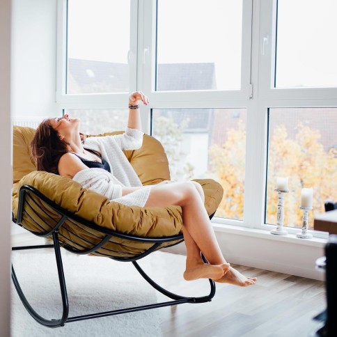 copy of Schaukelstuhl/ Schaukelsessel, Anthrazit