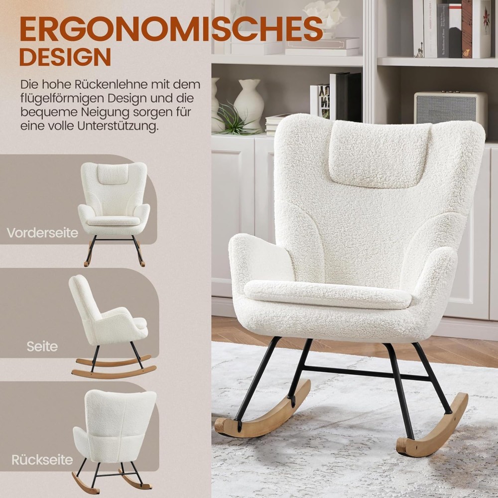 Schaukelstuhl/ Schaukelsessel, Ivory