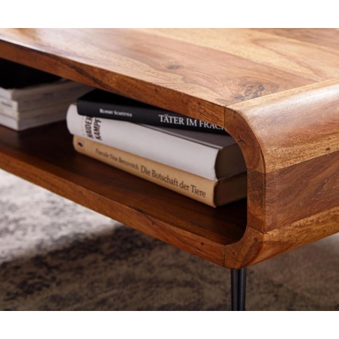 nordischer Kaffee- & Couchtisch, Massivholz