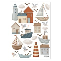 Wandsticker Stadt am Meer