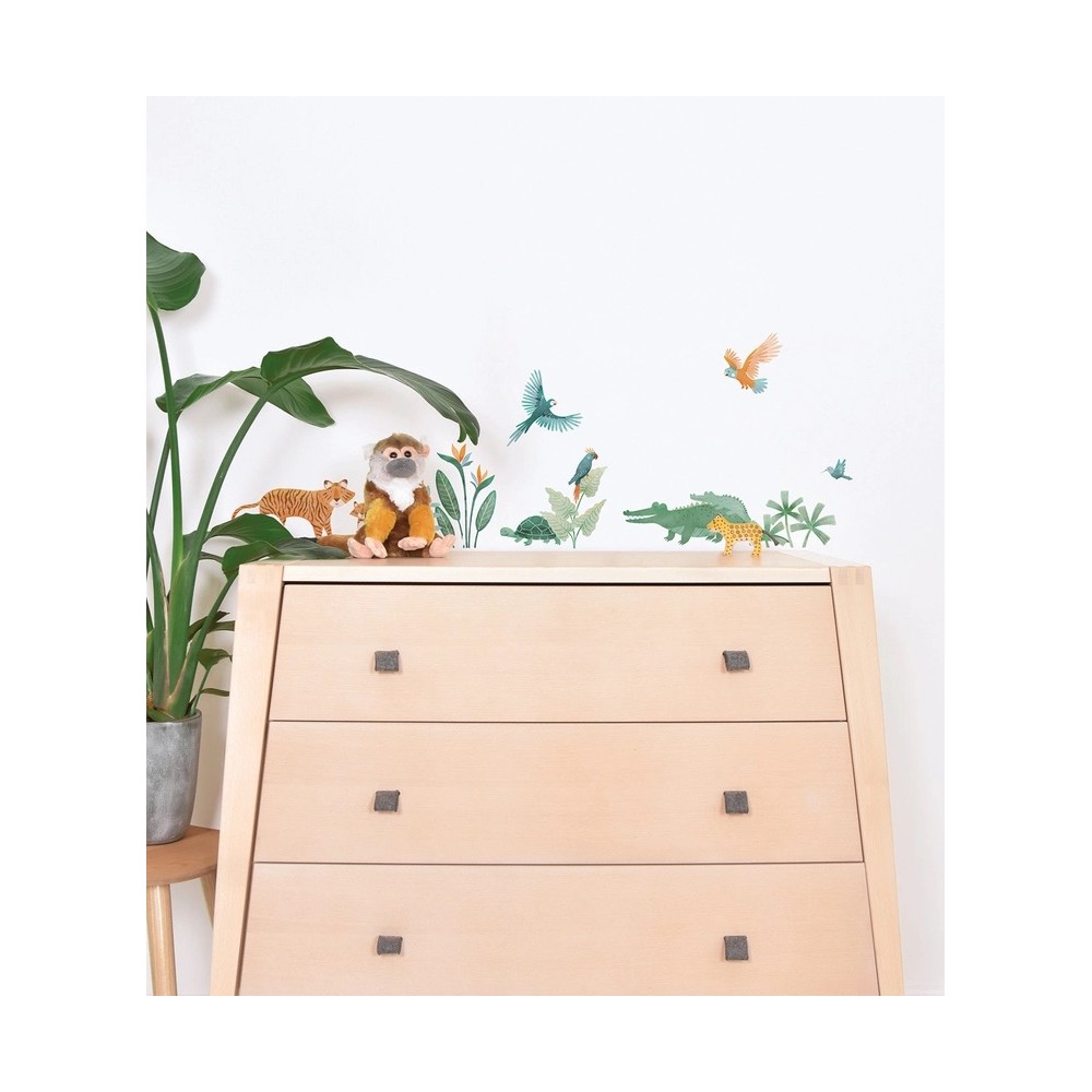 Wandsticker Tiere des Dschungels