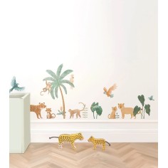 Wandsticker Tiere des Dschungels