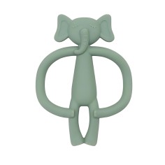 Silikon Beissring, Elefant - dusty green