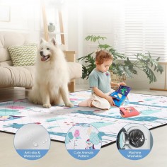 Laufgitter/ Laufstall + Spielmatte + Aufbewahrungstasche, 190 x 150 cm