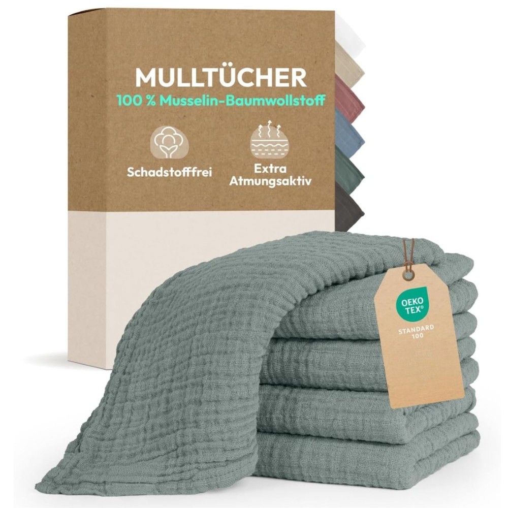 Mulltuch / Spucktuch Set (5 Stück)