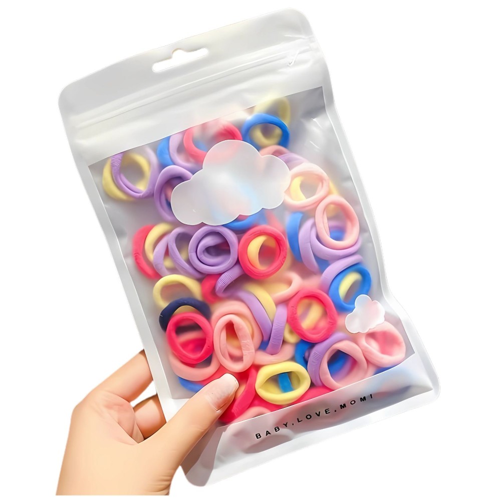 Multicolor Haargummi (100 Stk.) - Bonbons