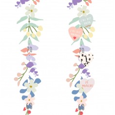 copy of Tresxics textile Wachstumstabelle Wandtattoo 150 cm mit 12 Pfeilen, Lama - Beige