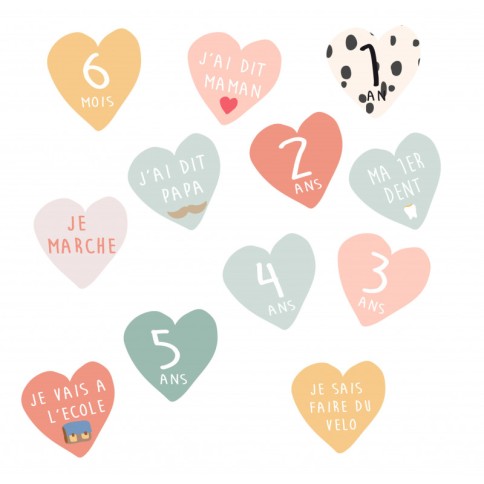 Wachstumstabelle Wandsticker Liv