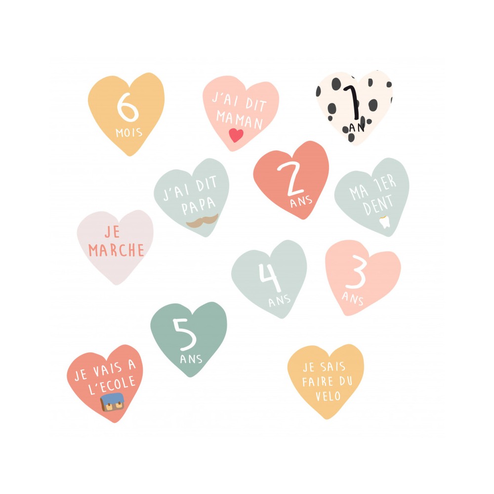 copy of Tresxics textile Wachstumstabelle Wandtattoo 150 cm mit 12 Pfeilen, Lama - Beige