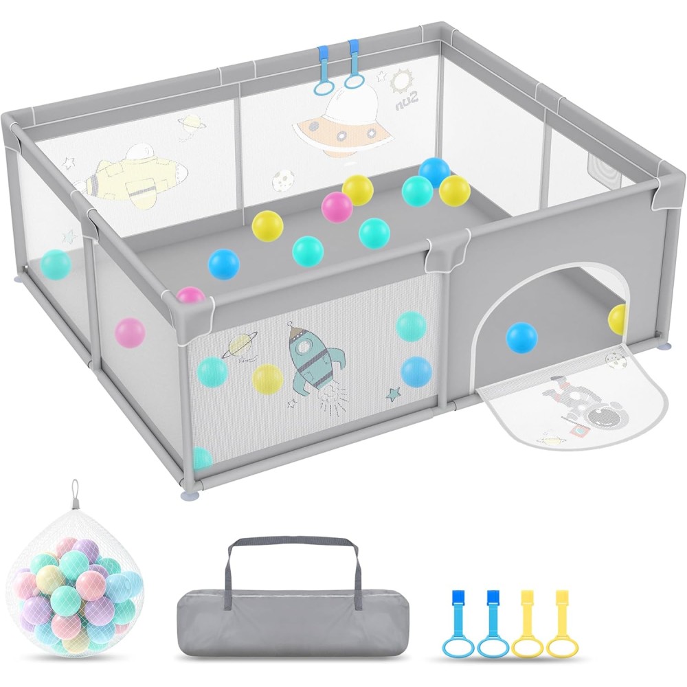 Laufgitter/ Laufstall + Bälle, Space (150 x 180 cm)