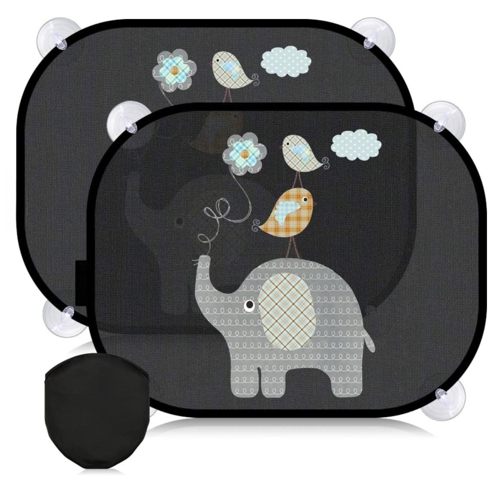 Auto Sonnenblenden, 2 Stück, Elefanten